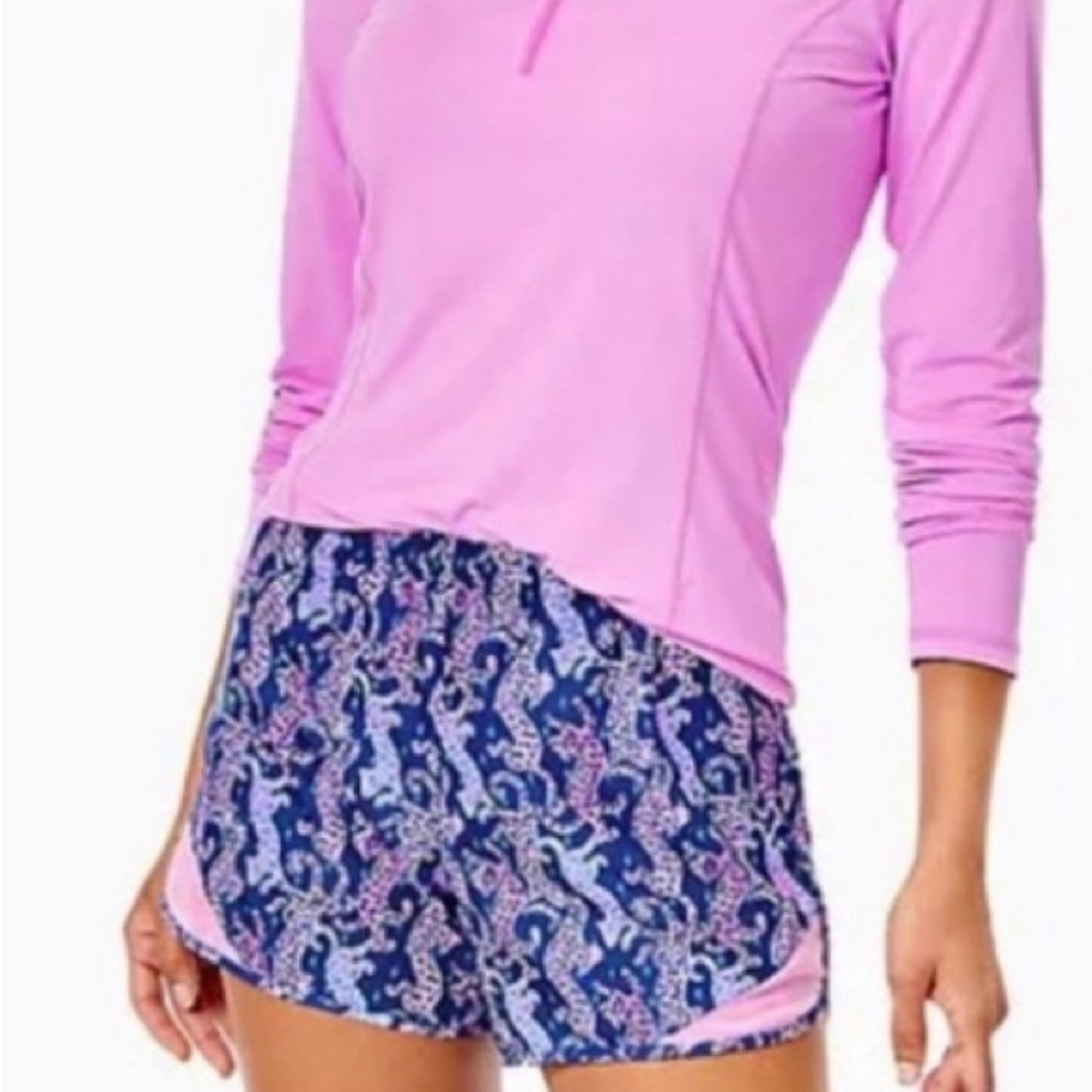 NWT Lilly Pulitzer Ocean Trail Shorts in Oyster Bay Navy On The Catwalk Size XS